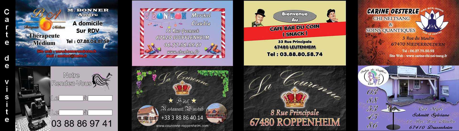 Création  graphique carte de visite