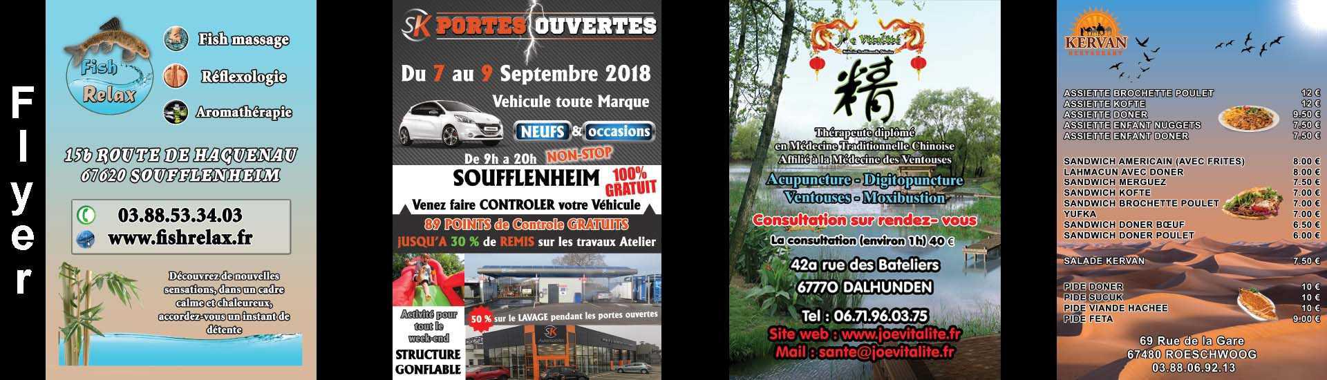 Création graphique Flyer