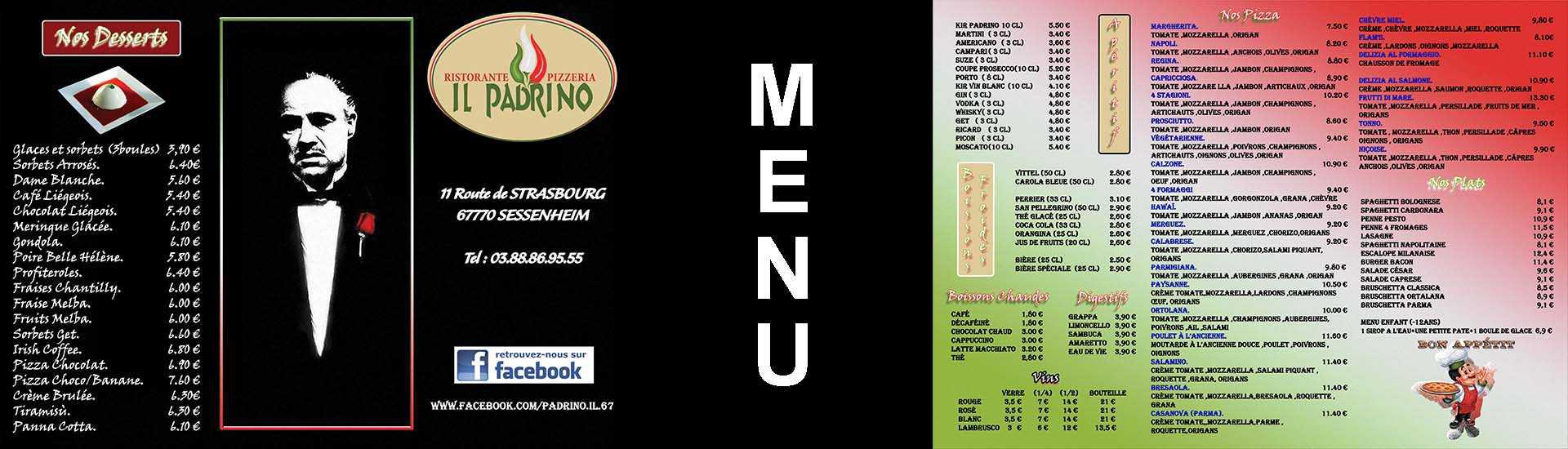 Création graphique menu