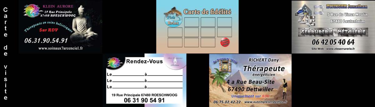 Création graphique de carte de visite