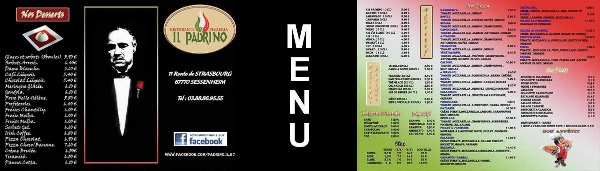 Création graphique menu