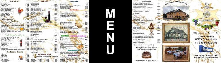 Création graphique menu