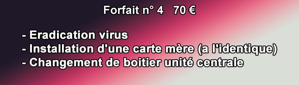 Éradication installation changement