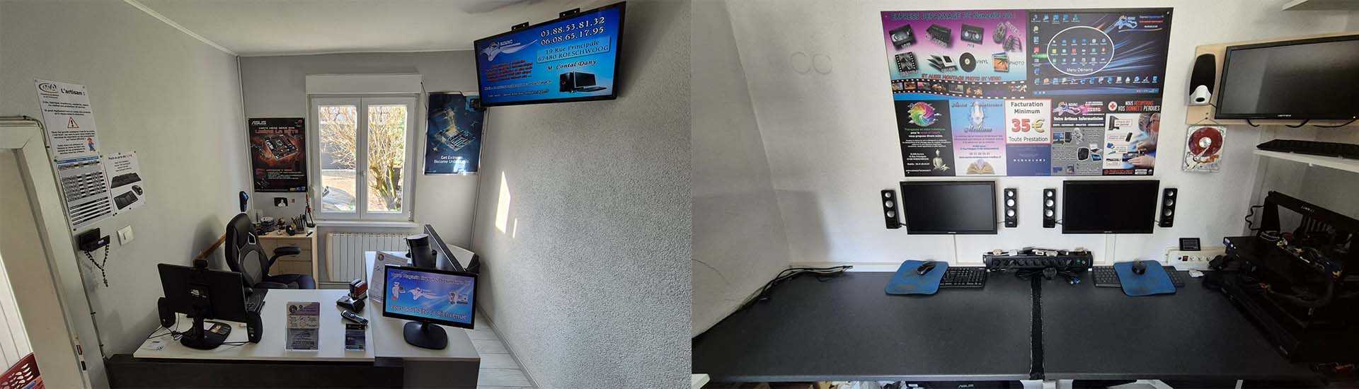 Le Magasin express dépannage le bureau et l'atelier