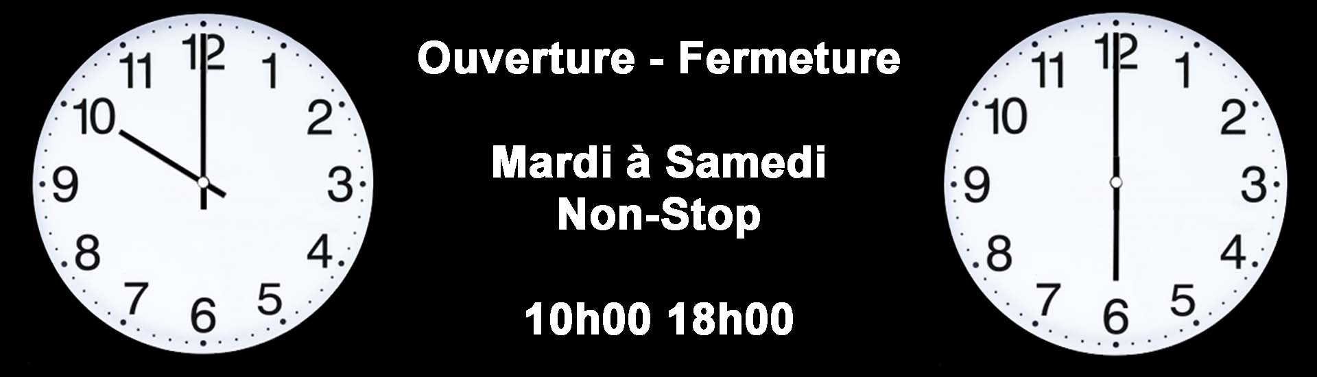 Mes horaires d'ouverture et de fermeture