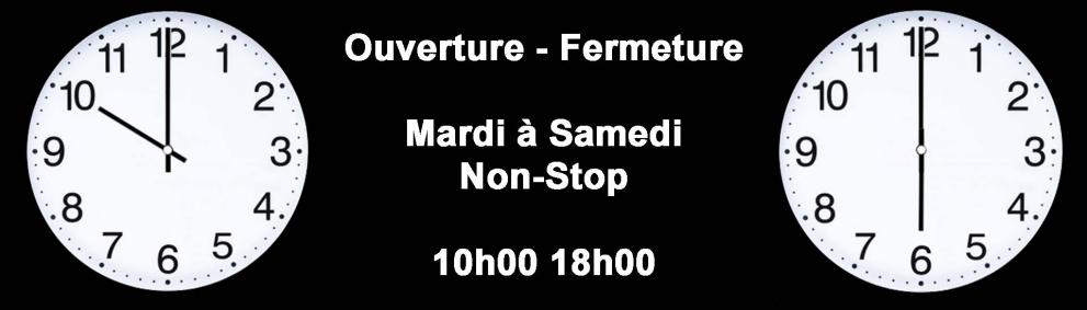 Mes horaires d'ouverture et de fermeture