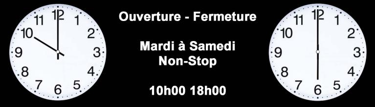 Mes horaires d'ouverture et de fermeture