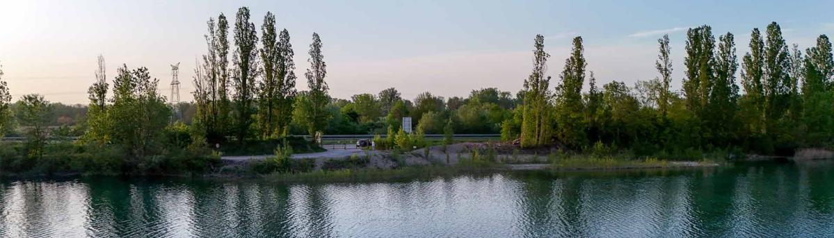 Vu sur de la gravière de leutenheim côté autoroute