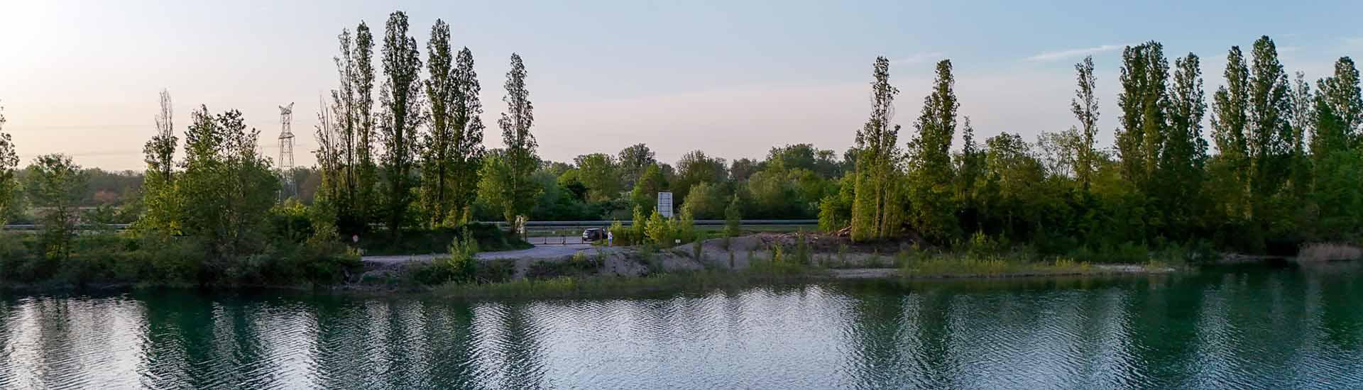 Vu sur de la gravière de leutenheim côté autoroute